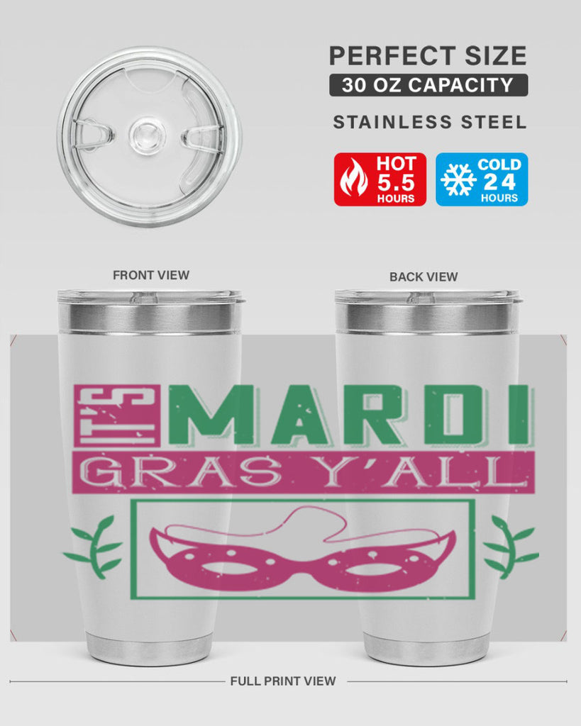 it’s mardi gras y’all 60#- mardi gras- Tumbler
