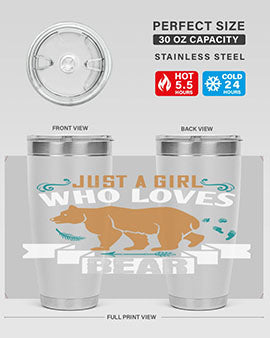 just a girl who loves bear 19#- Bears- Tumbler