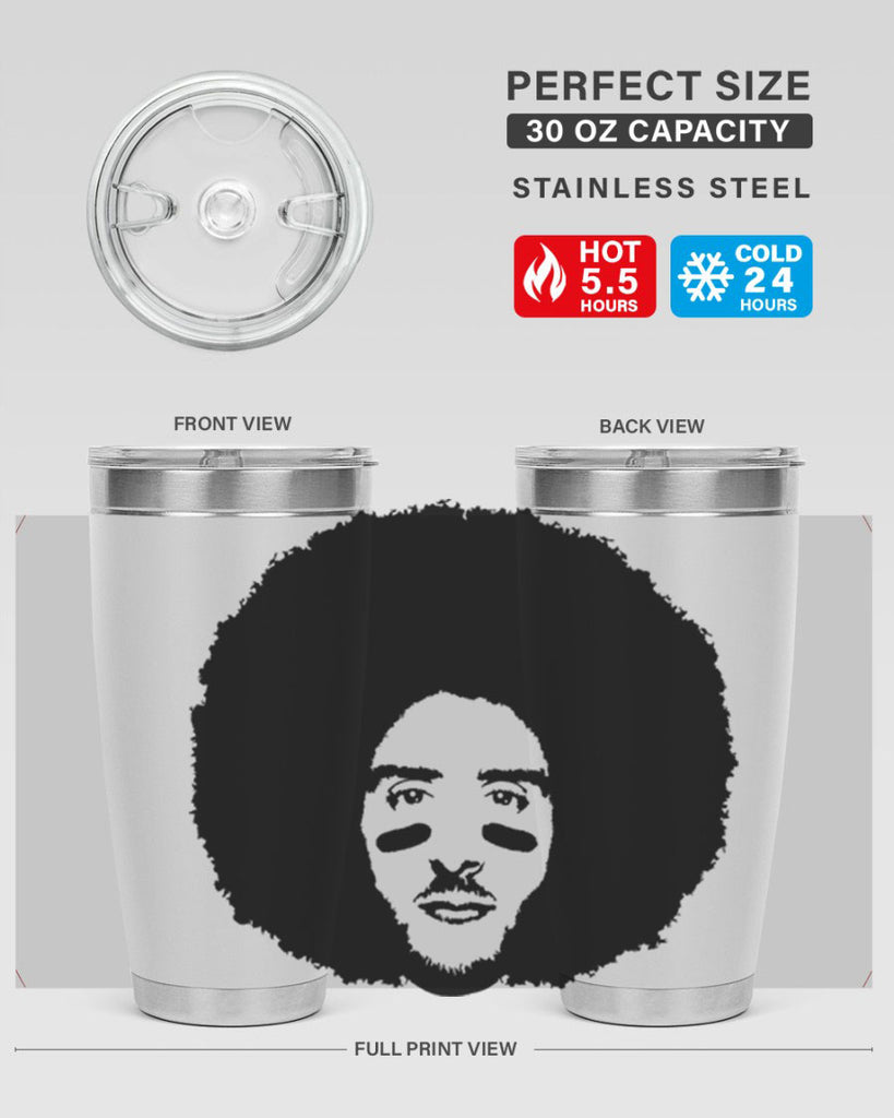 kaepernick 23#- black men - boys- tumbler
