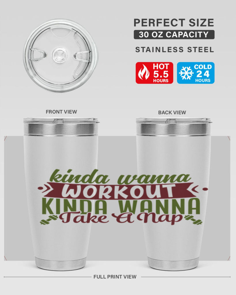 kinda wanna workout kinda wanna take a nap 34#- gym- Tumbler