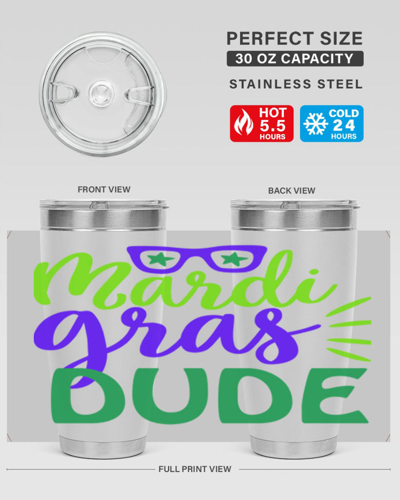 mardi gras dude 10#- mardi gras- Tumbler