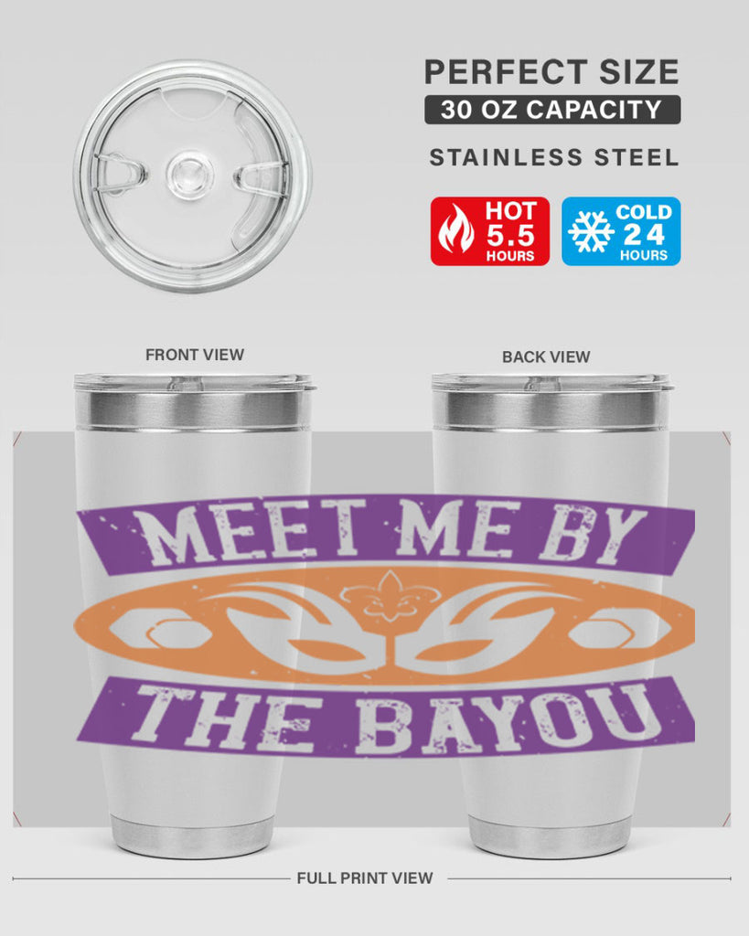 meet me by the bayou 45#- mardi gras- Tumbler
