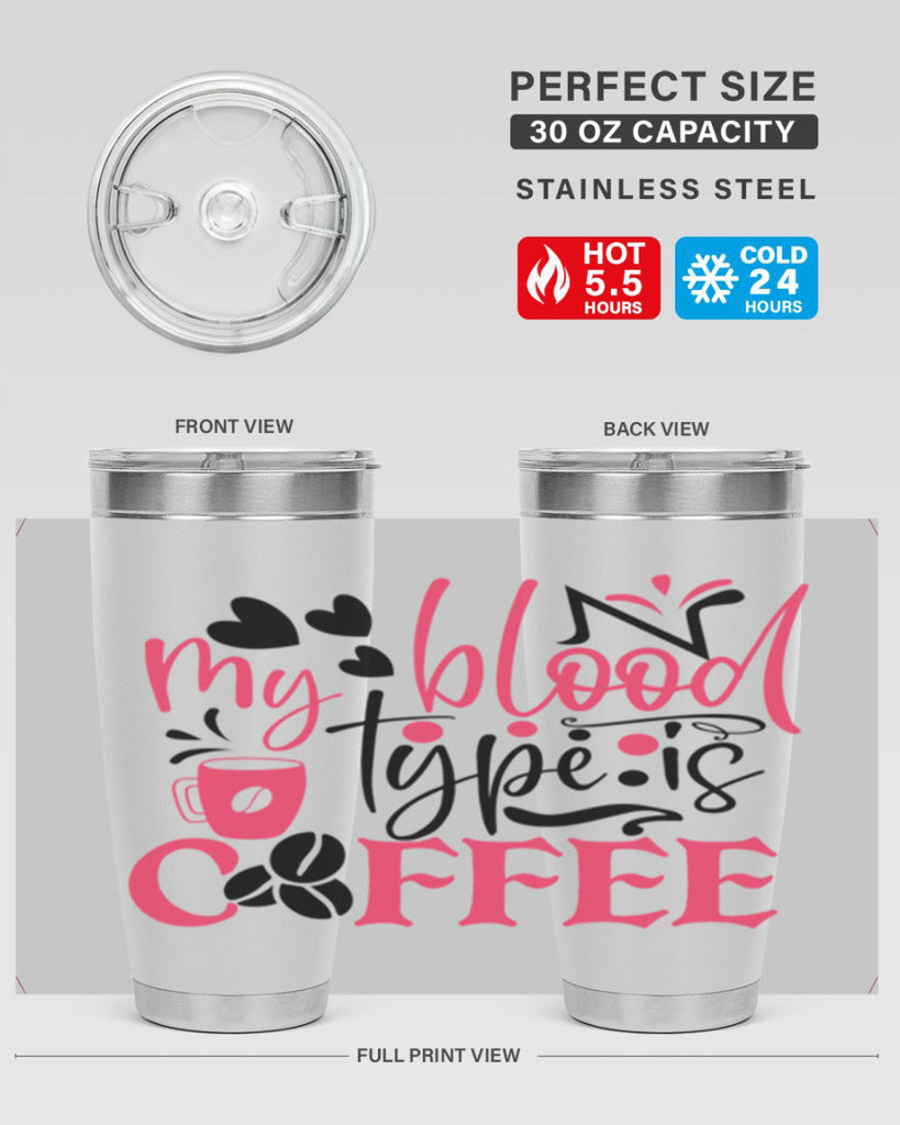 my blood type is coffee Style Style 129#- nurse- tumbler