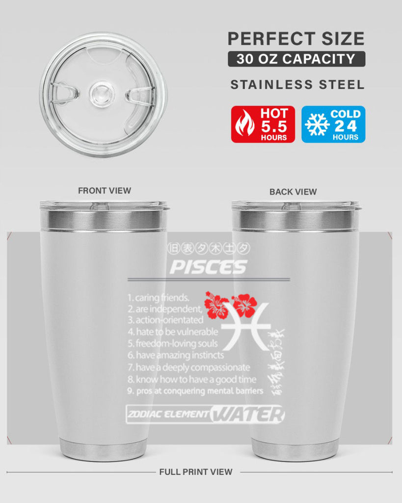 pisces 356#- zodiac- Tumbler