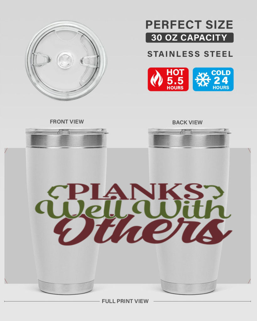 planks well with others 25#- gym- Tumbler