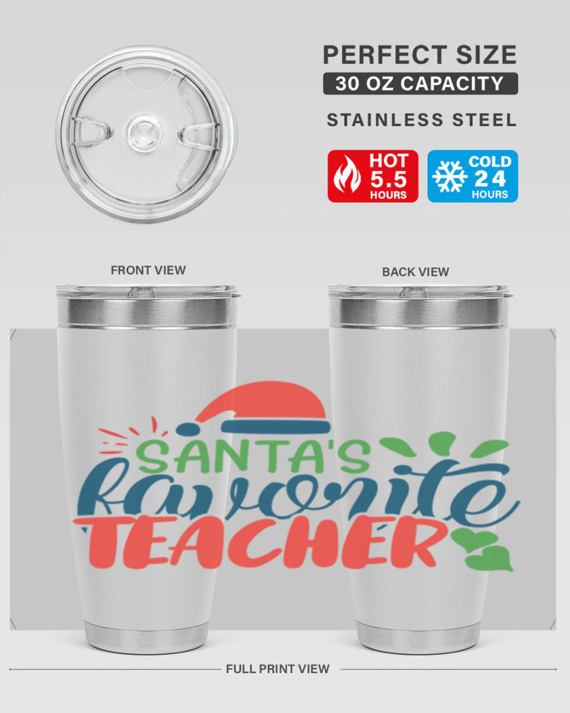 santas favorite teacher Style 151#- teacher- tumbler