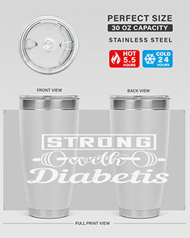 strog with diabetis Style 11#- diabetes- Tumbler