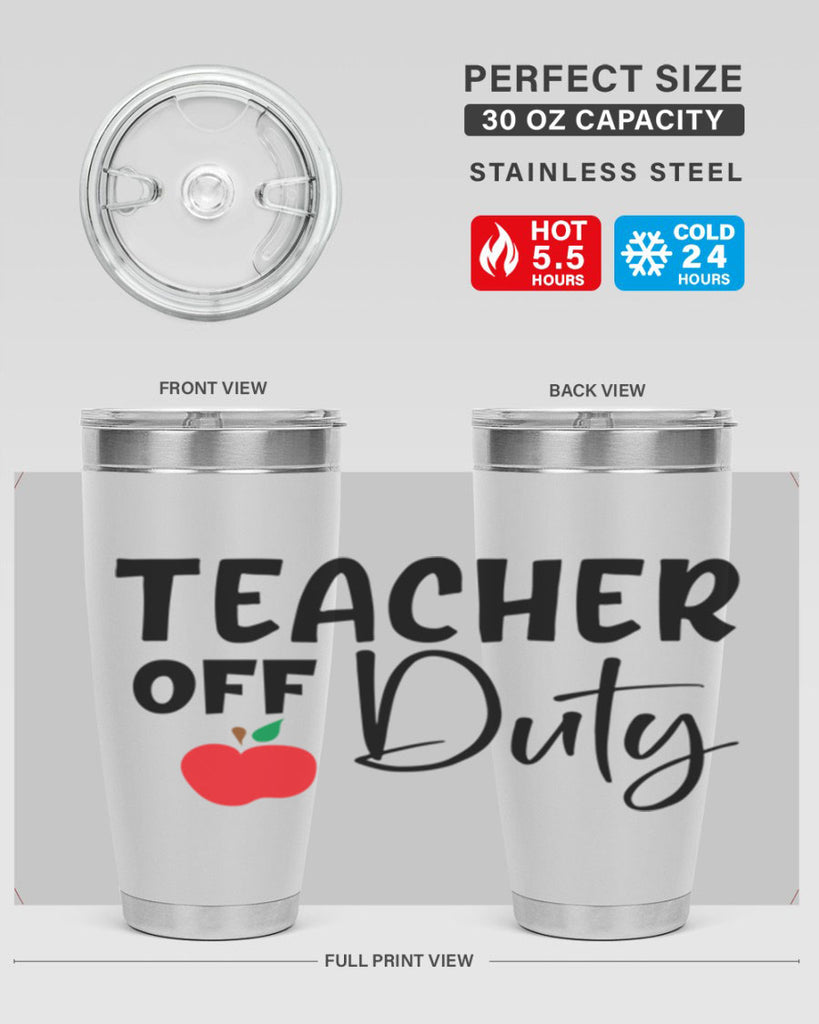 teacher off duty Style 140#- teacher- tumbler