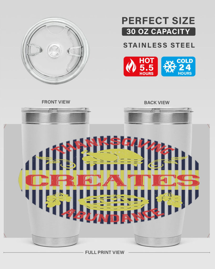 thanksgiving creates abundance 14#- thanksgiving- Tumbler