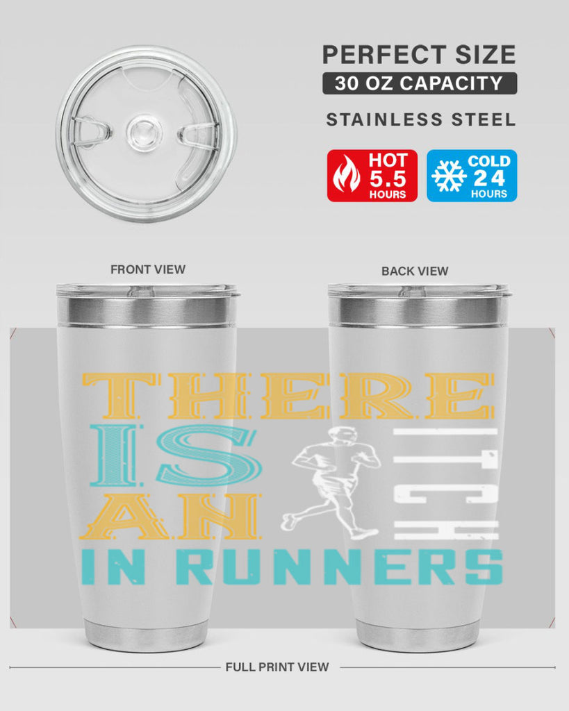 there is an itch in runners 9#- running- Tumbler