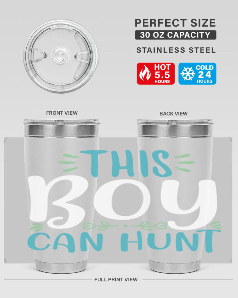 this boy can huntt 1#- easter- Tumbler