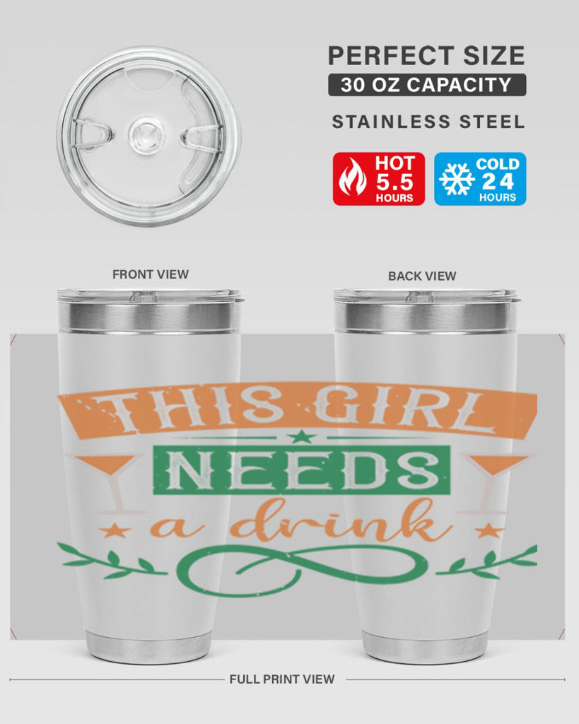 this girl needs a drink 1#- mardi gras- Tumbler