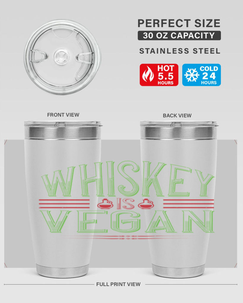 whiskey is vegan 110#- vegan- Tumbler