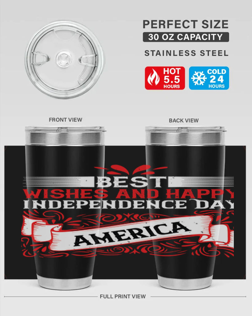 Best wishes and happy Independence Day america Style 86#- Fourt Of July- Tumbler