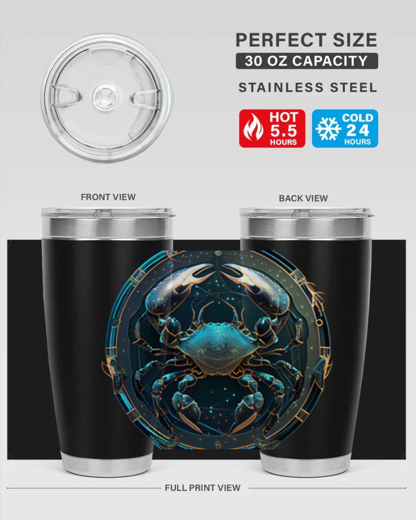 Cancer 147#- zodiac- Tumbler