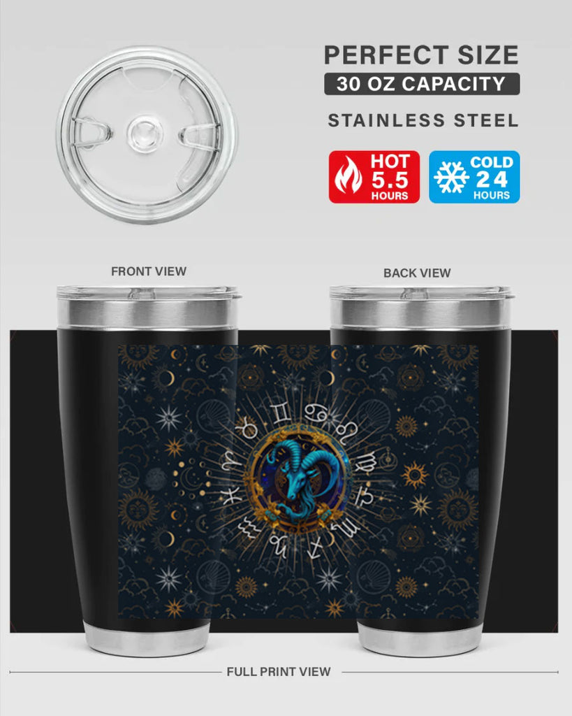 Capricorn Straight 184#- zodiac- Tumbler