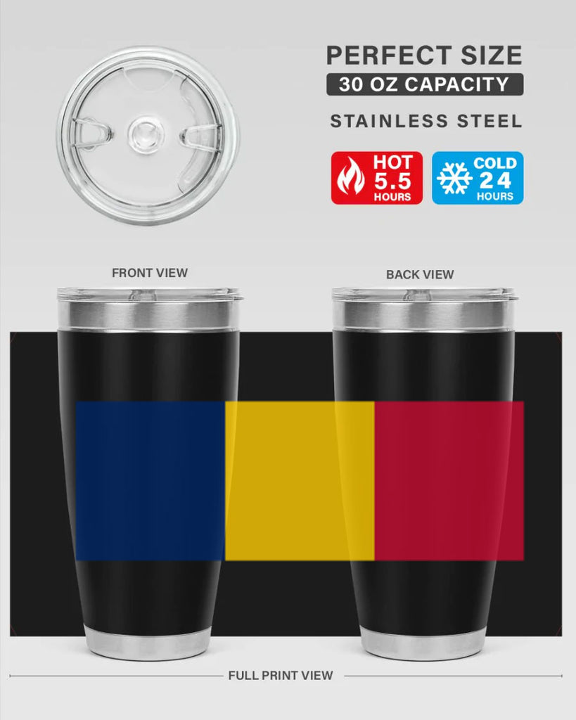 Chad 164#- world flags- Tumbler