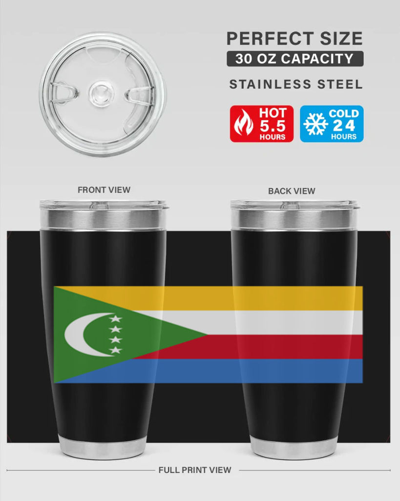Comoros 160#- world flags- Tumbler