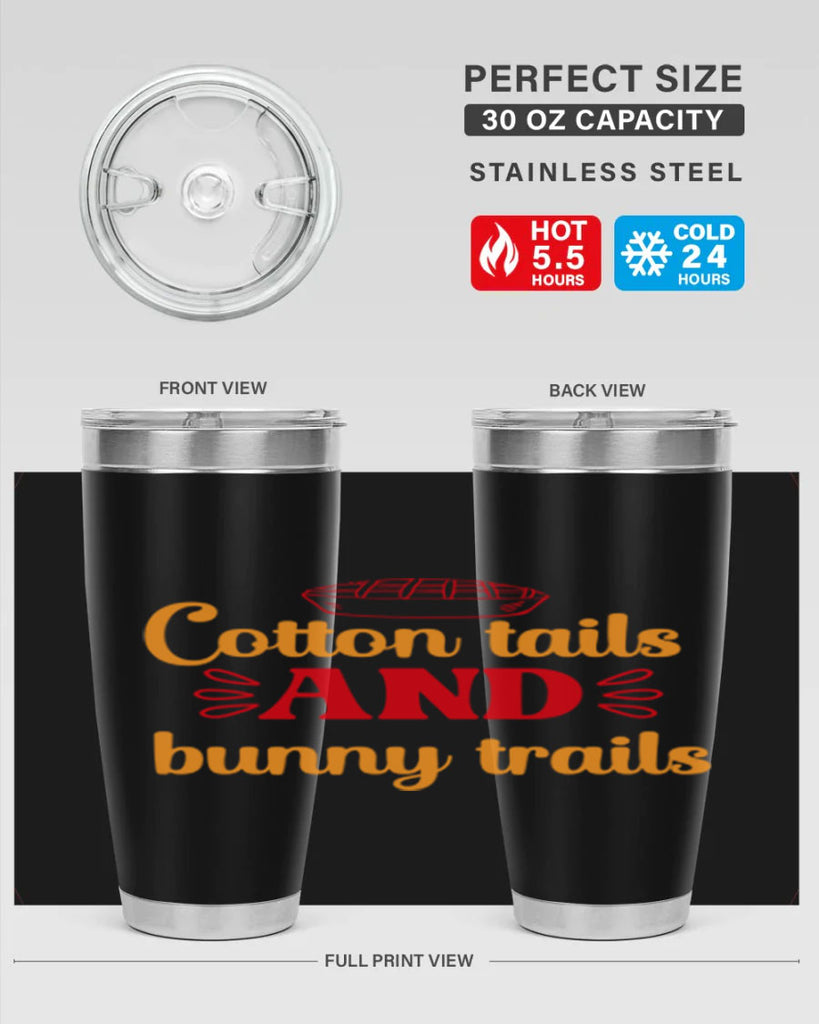 Cotton tails and bunny trails 112#- spring- Tumbler