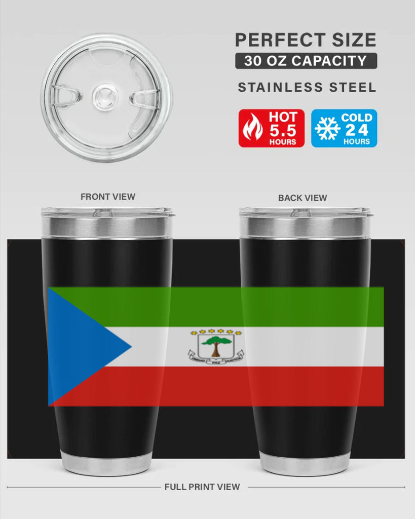 Equatorial Guinea 144#- world flags- Tumbler