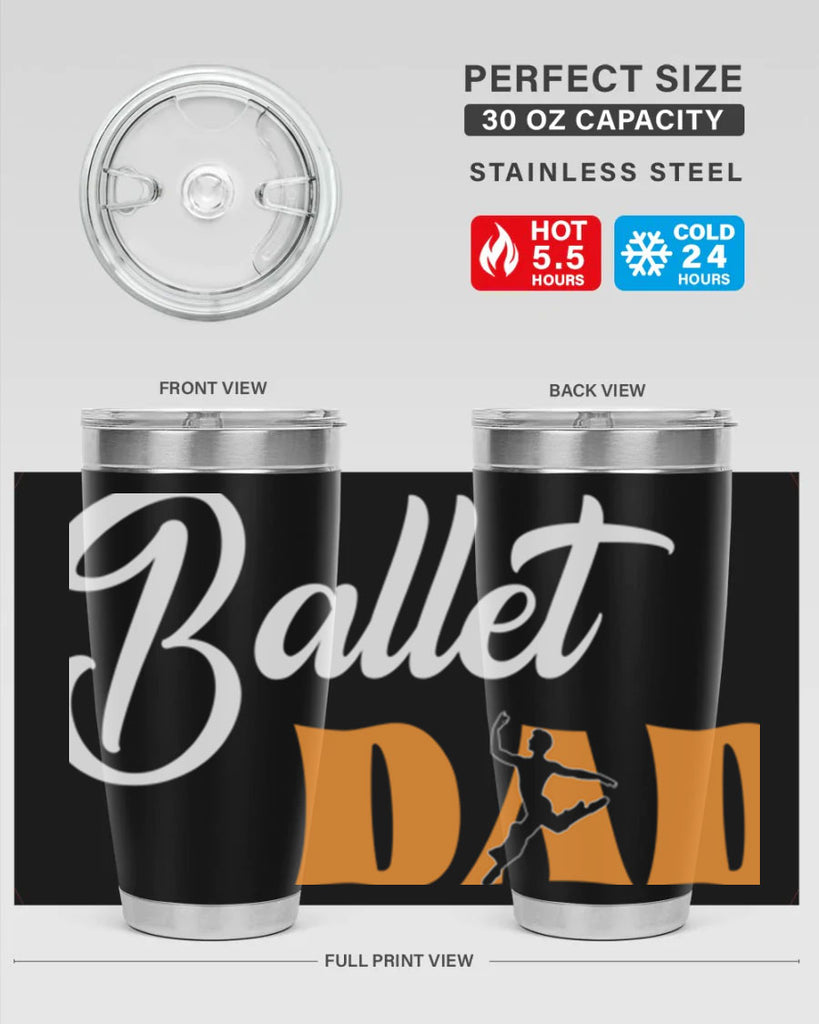 Fitted Dance Dad Ballet SVG Ballet 39#- ballet- Tumbler
