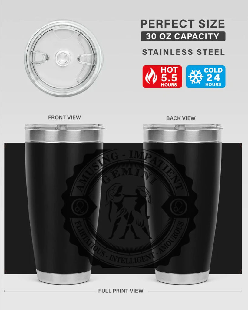 Gemini 11#- zodiac- Tumbler