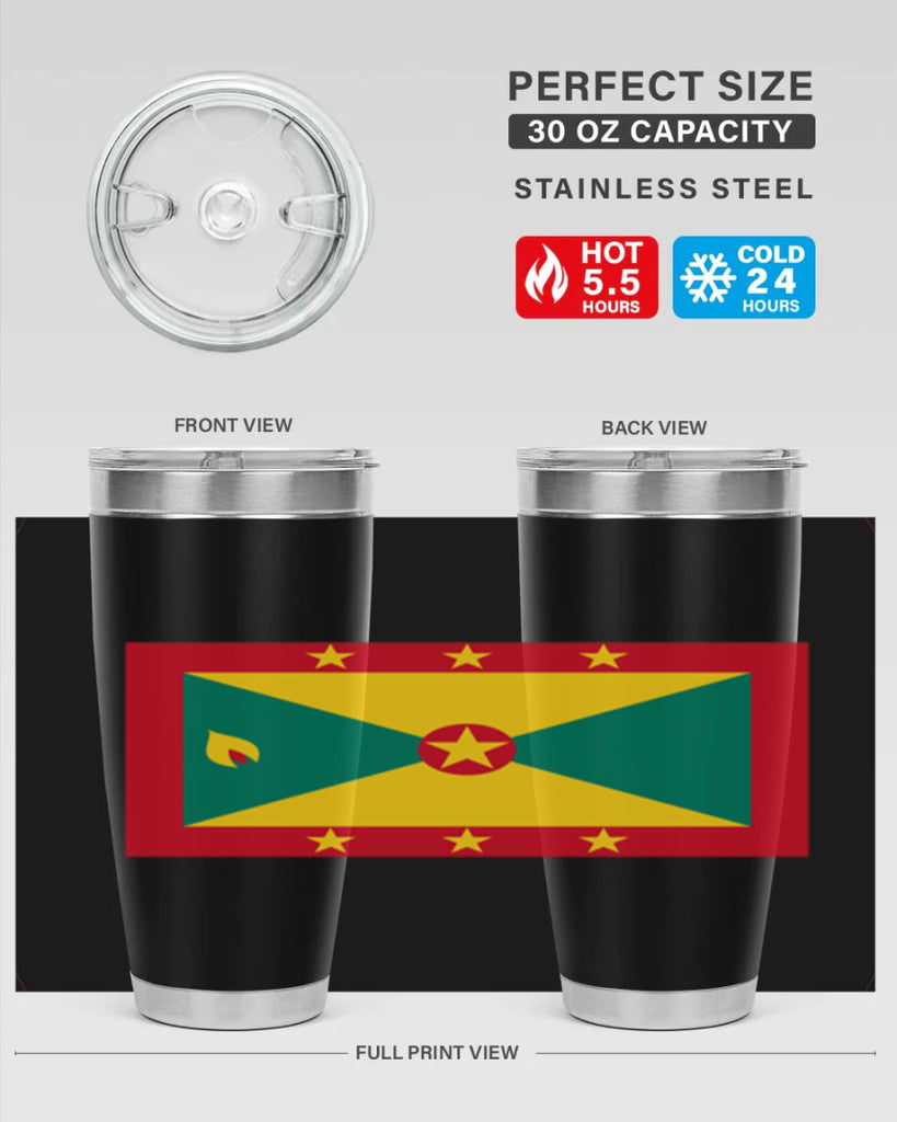 Grenada 130#- world flags- Tumbler
