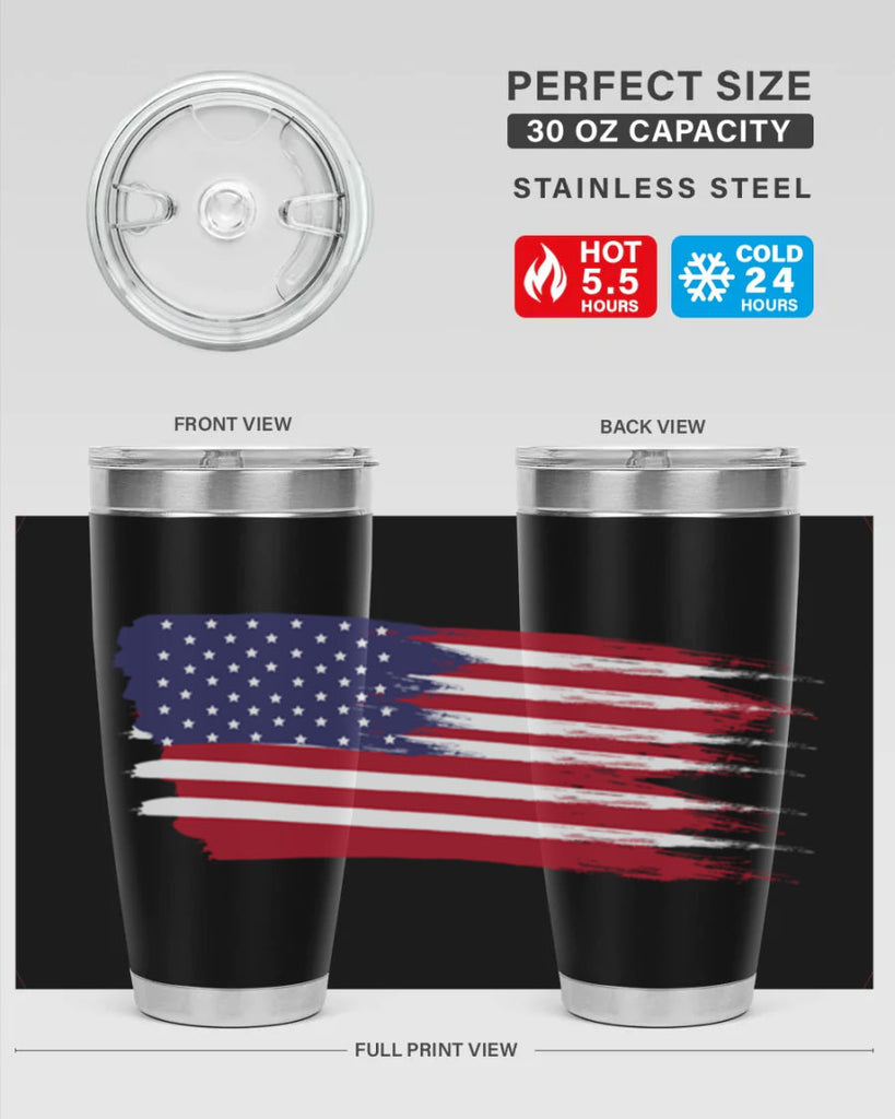 Grunge Flag 54#- Us Flags- Tumbler