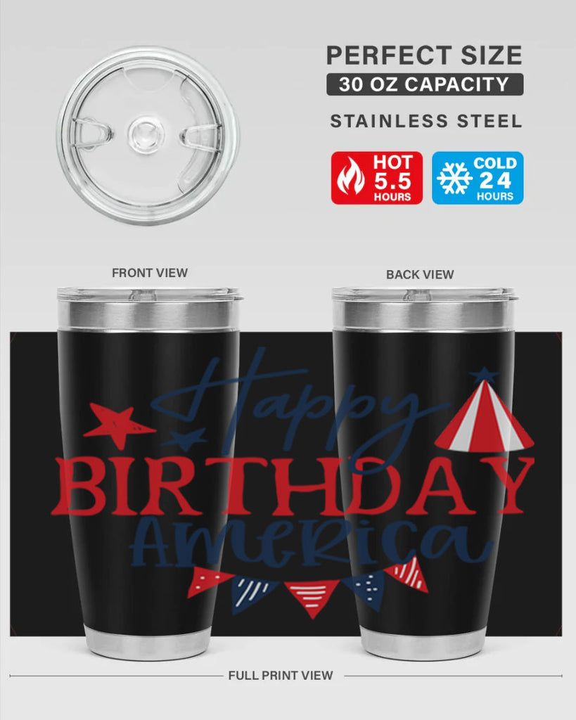 Happy Birthday america Style 30#- Fourt Of July- Tumbler