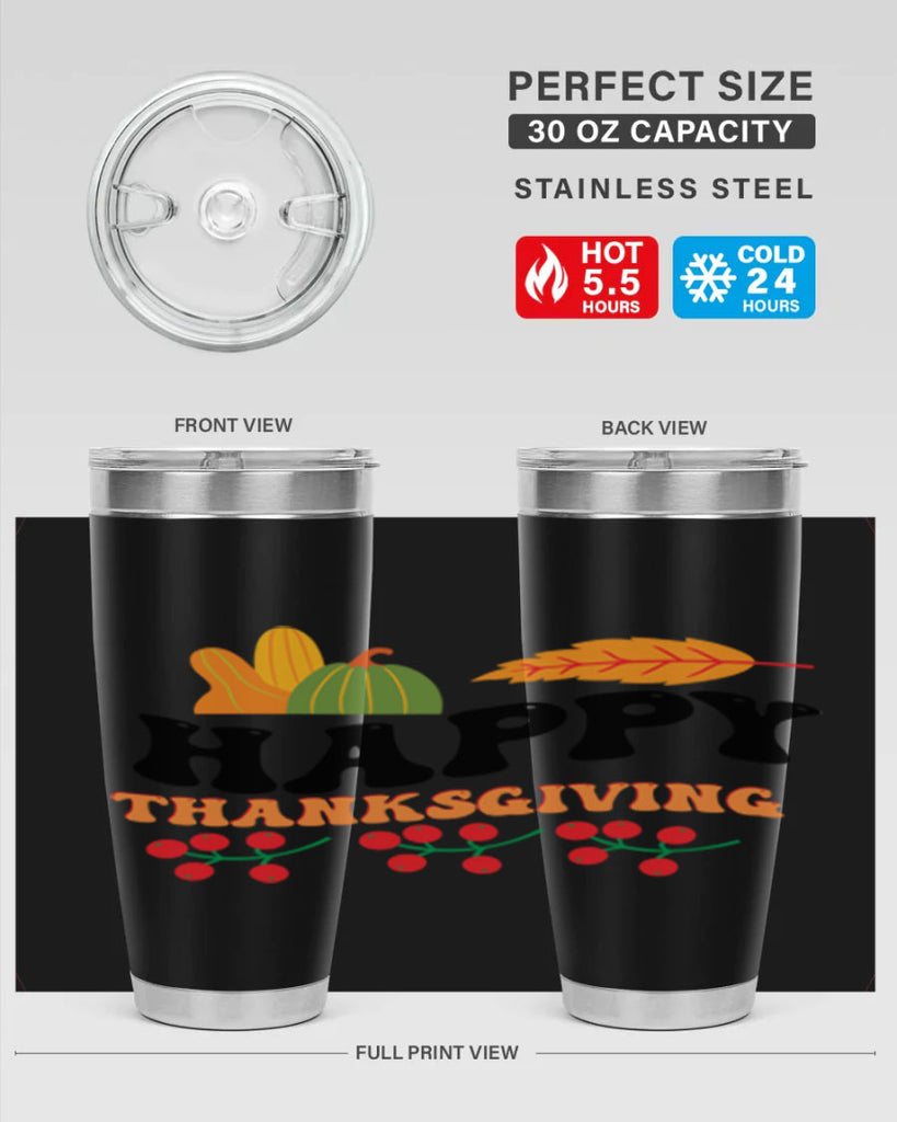 Happy Thanksgiving 251#- fall- Tumbler