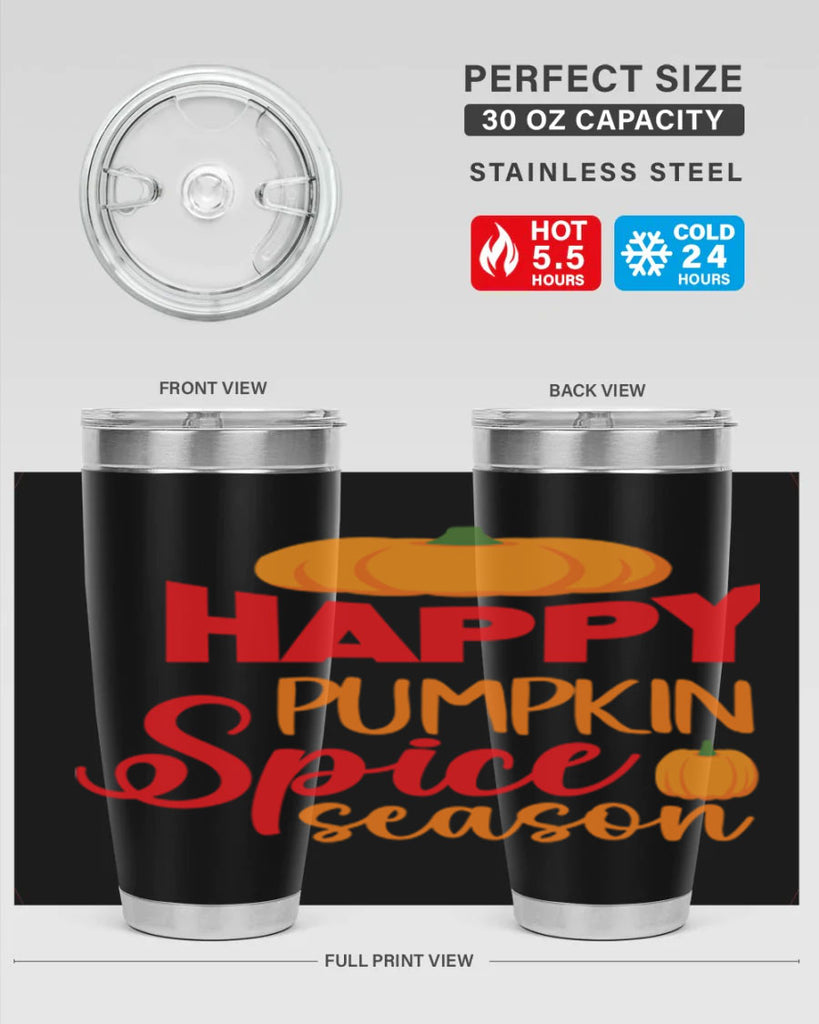 HappyPumpkinSpiceSeason 259#- fall- Tumbler