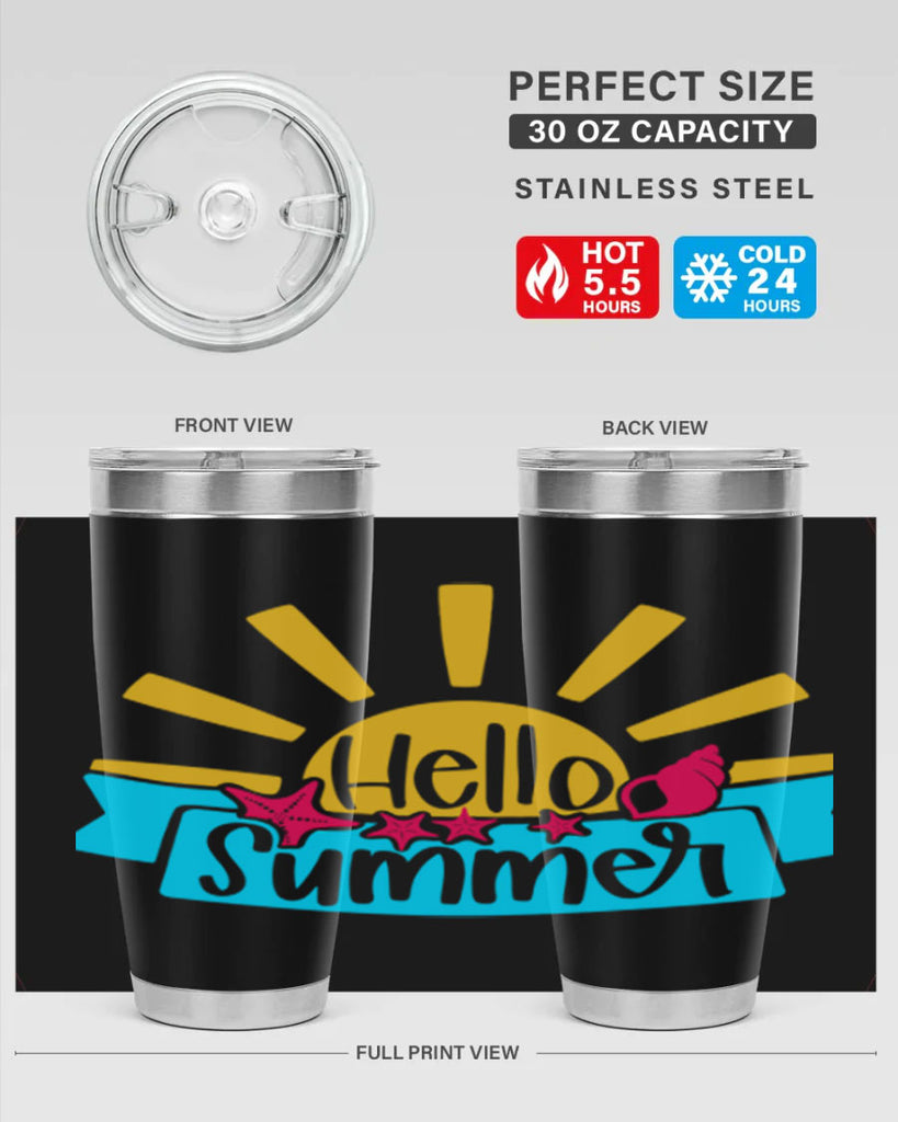 Hello Summer Style 38#- summer- Tumbler