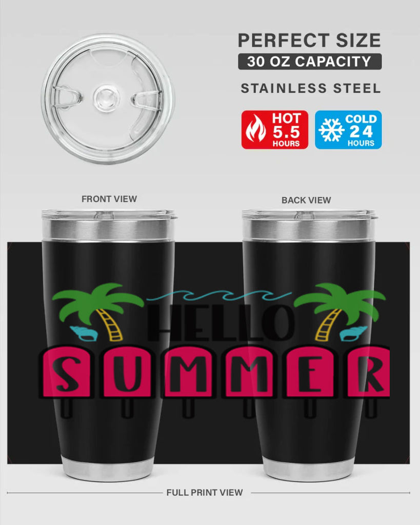 Hello Summer Style 39#- summer- Tumbler