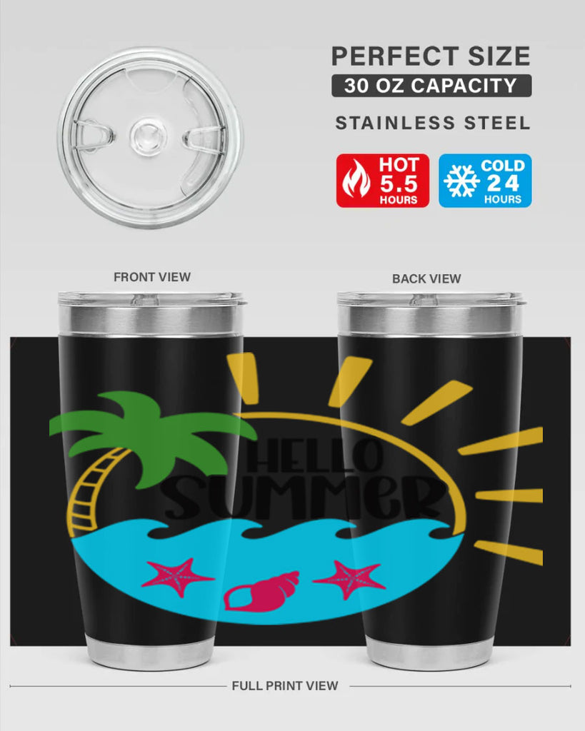 Hello Summer Style 40#- summer- Tumbler