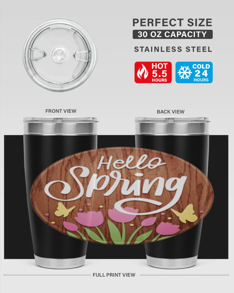 Hello spring Mockup202#- spring- Tumbler