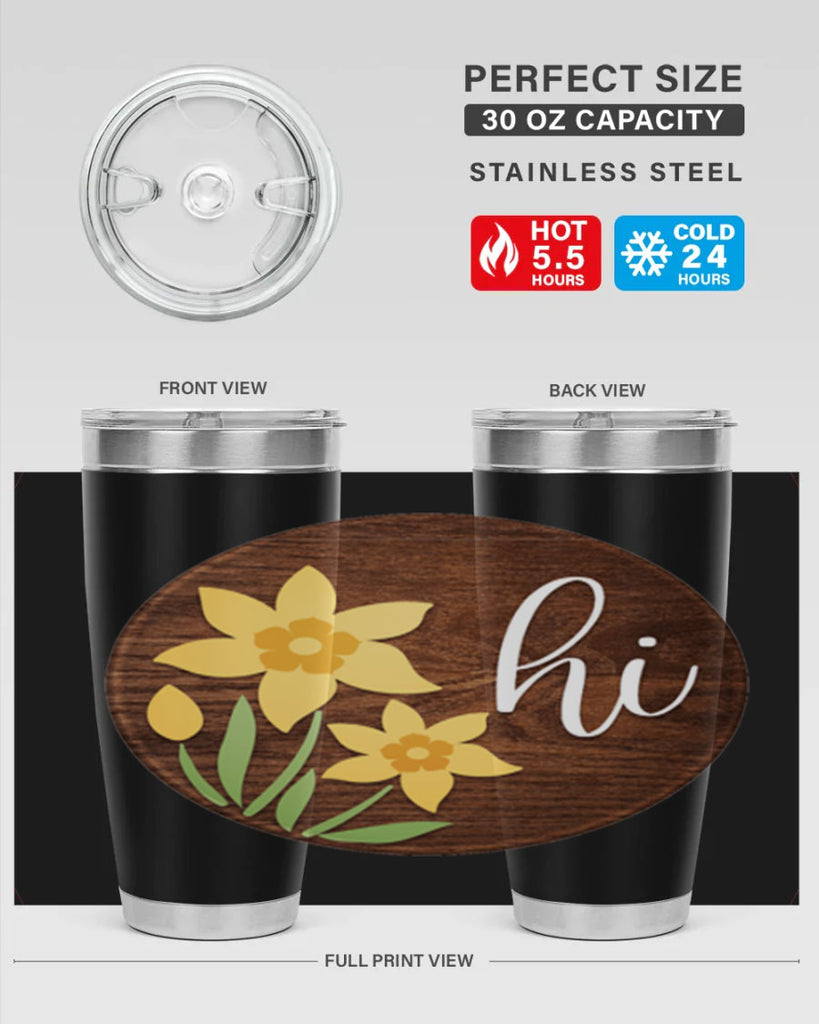 Hi daffodil flower Mockup235#- spring- Tumbler
