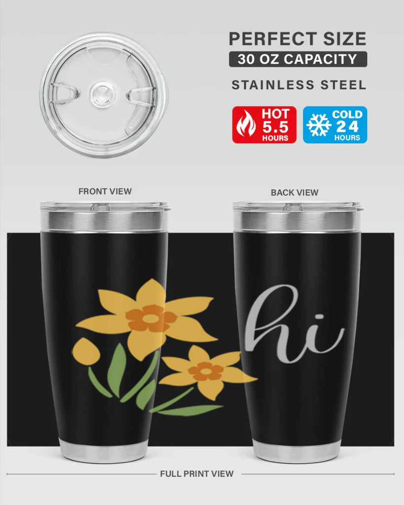 Hi daffodil flower236#- spring- Tumbler