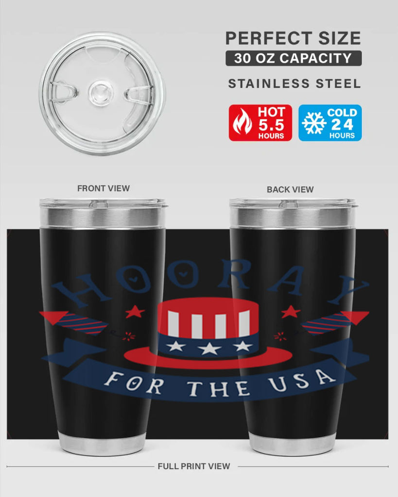 Hooray for the usa Style 42#- Fourt Of July- Tumbler