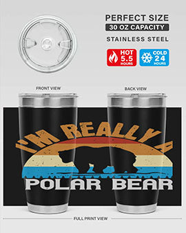 I'm Really A Polar Bear 38#- Bears- Tumbler