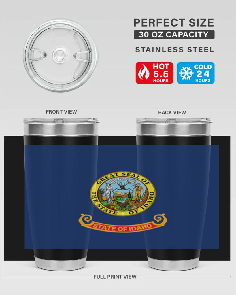 Idaho 40#- Us Flags- Tumbler