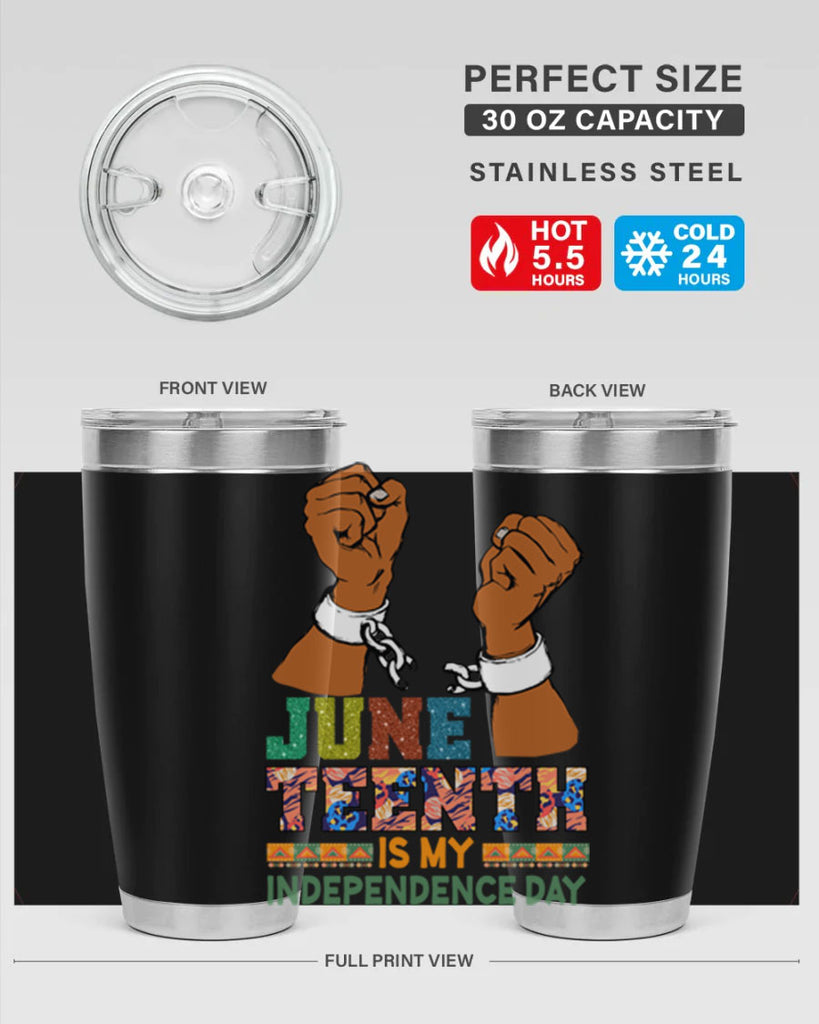 Juneteenth Is My Independence Day Png 29#- Juneteenth- tumbler