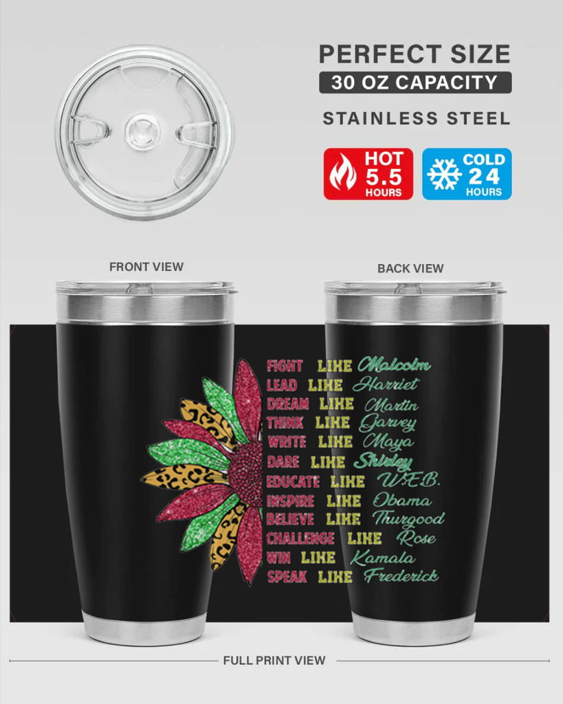 Juneteenth Sunflower Design 17#- Juneteenth- tumbler