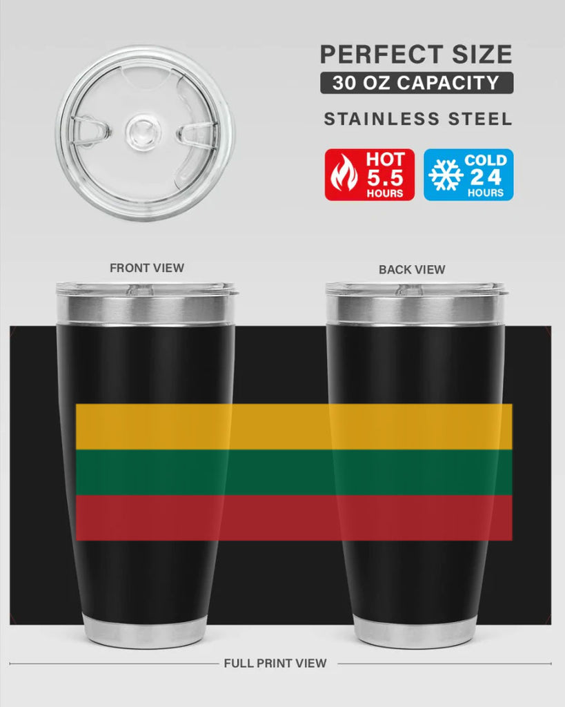 Lithuania 98#- world flags- Tumbler