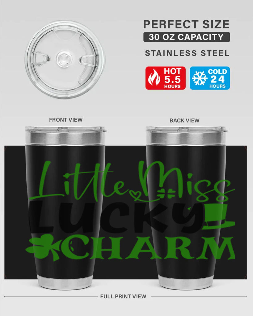 Little Miss Lucky Charm Style 154#- St Patricks Day- Tumbler