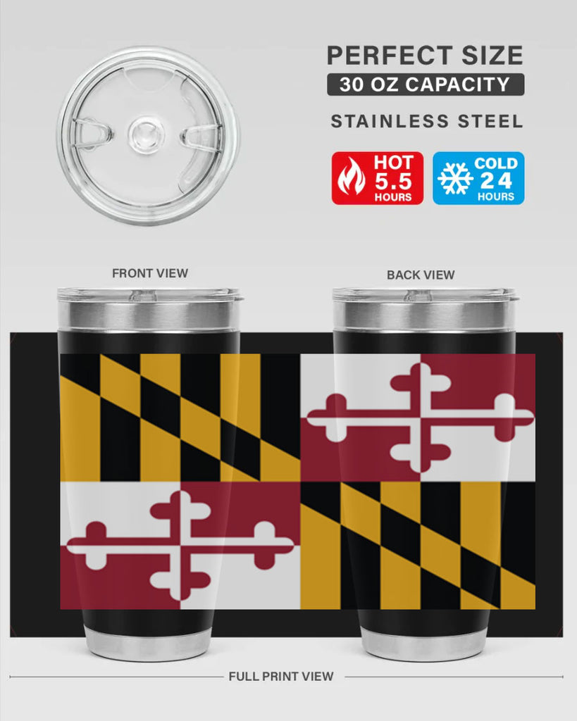 Maryland 32#- Us Flags- Tumbler