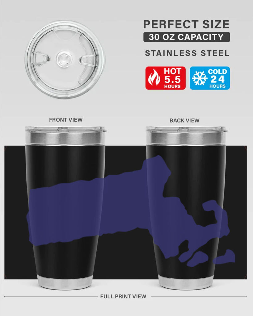 Massachusetts 30#- stateflags- Tumbler