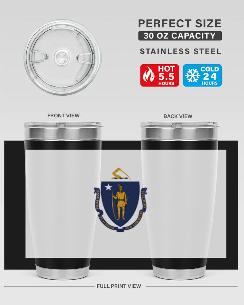 Massachusetts 31#- Us Flags- Tumbler