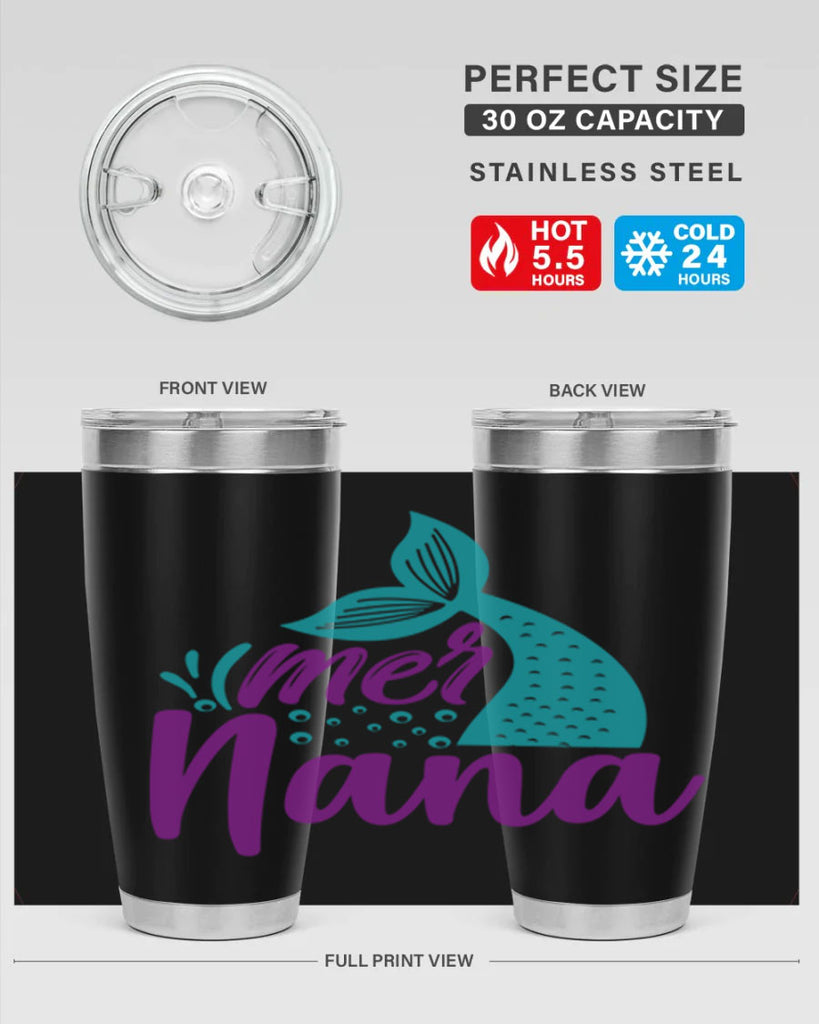Mer Nana 343#- mermaid- Tumbler