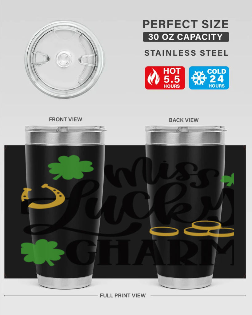 Miss Lucky Charm Style 47#- St Patricks Day- Tumbler