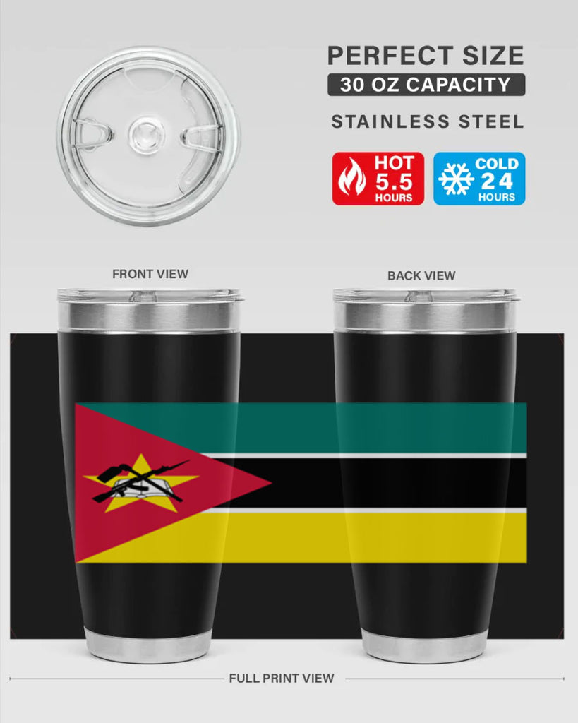 Mozambique 80#- world flags- Tumbler
